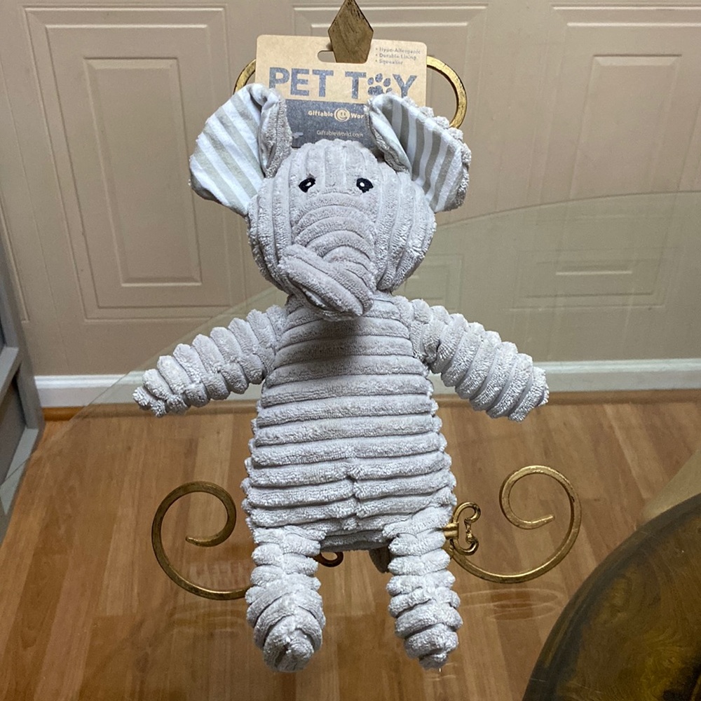 - Brand New Giftable Dog Toy Elephant With Squeaker.